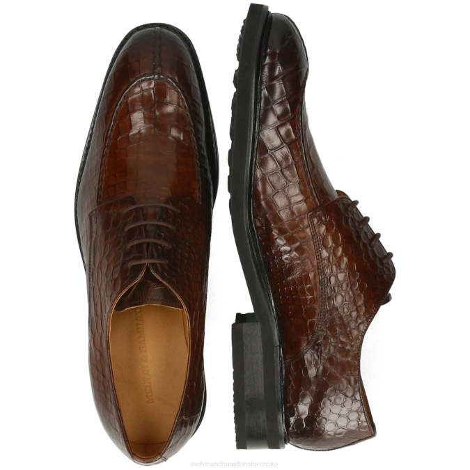 Melvin & Hamilton muži parker 1 B0T2413 derby topánky hnedá