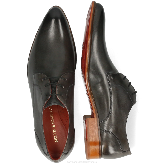 Melvin & Hamilton muži toni 1 B0T2557 derby topánky sivá