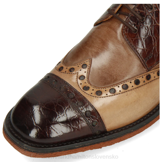 Melvin & Hamilton muži vír 48 B0T2542 derby topánky hnedá