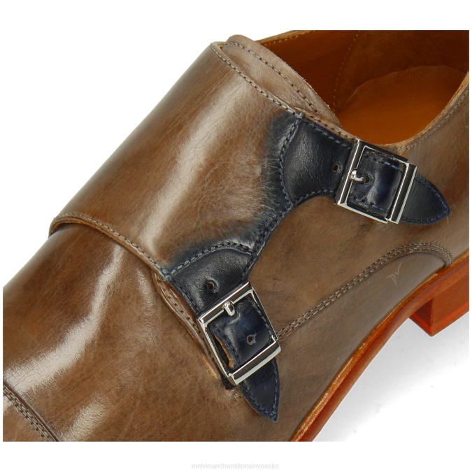 Melvin & Hamilton muži lewis 52 B0T2342 mníšske topánky svetlo hnedá