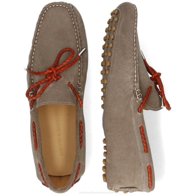 Melvin & Hamilton muži Nelson 3 B0T2311 mokasíny sivá