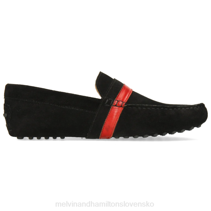 Melvin & Hamilton muži Nelson 6 B0T2313 mokasíny čierna