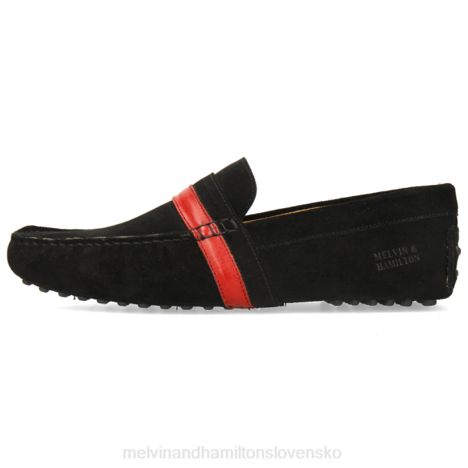 Melvin & Hamilton muži Nelson 6 B0T2313 mokasíny čierna