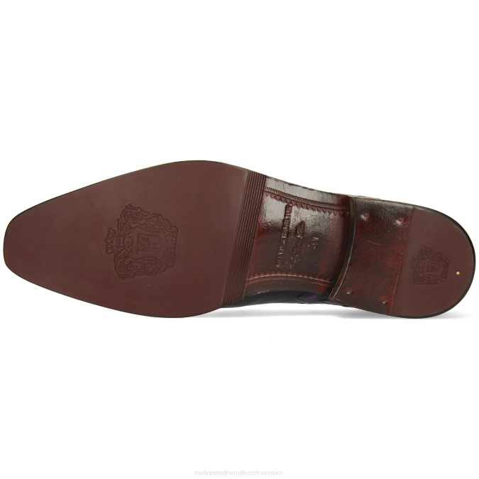 Melvin & Hamilton muži leonardo 32 B0T2261 mokasíny Fialová