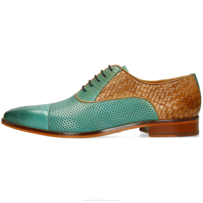Melvin & Hamilton muži kopija 55 B0T2205 oxfordské topánky tyrkysová