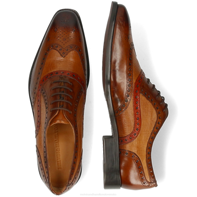 Melvin & Hamilton muži leonardo 21 B0T2186 oxfordské topánky hnedá