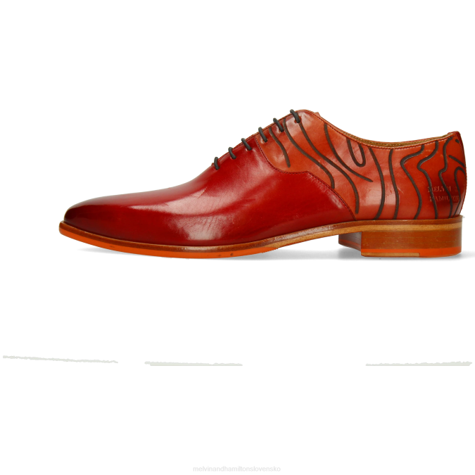 Melvin & Hamilton muži lewis 53 B0T2154 oxfordské topánky červená