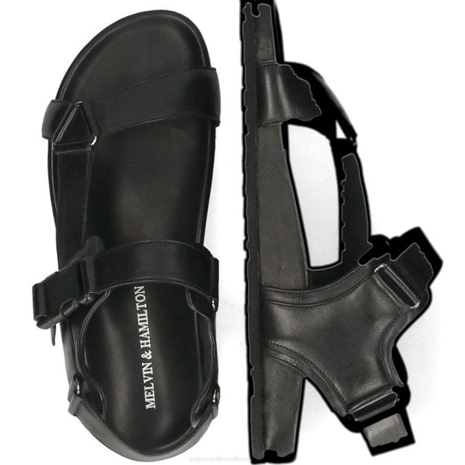 Melvin & Hamilton muži Robert 22 B0T2752 sandále čierna