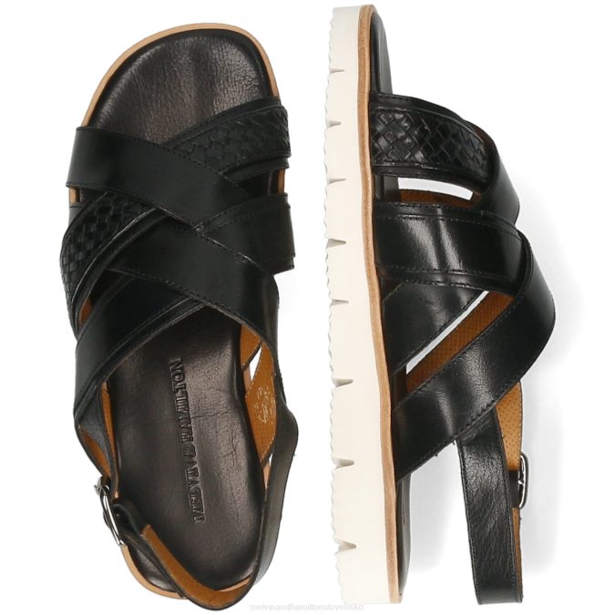 Melvin & Hamilton muži sam 46 B0T2769 sandále čierna