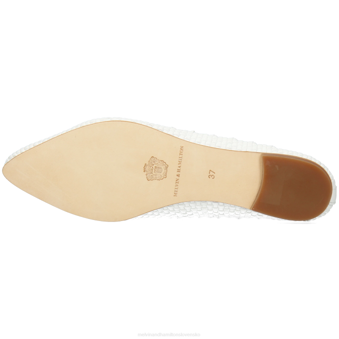 Melvin & Hamilton ženy alexa 40 B0T21976 baletné lodičky biely