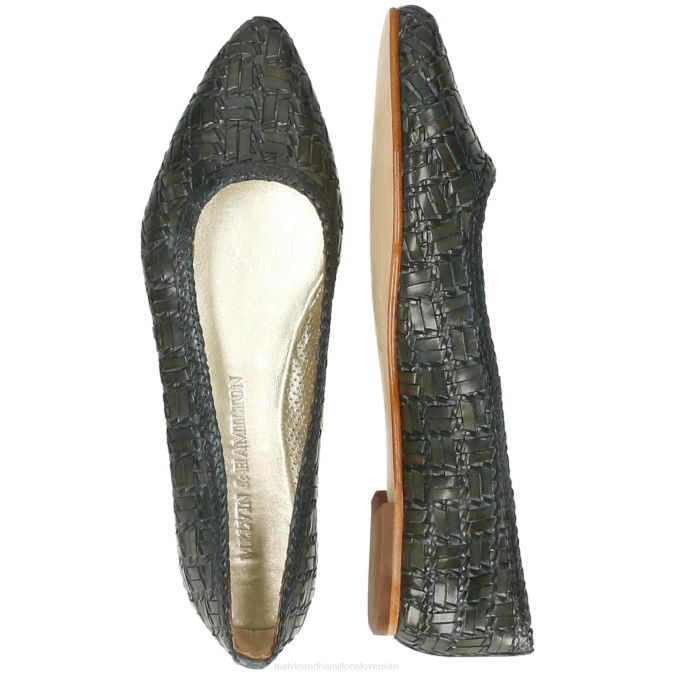 Melvin & Hamilton ženy alexa 45 B0T21954 baletné lodičky kaki
