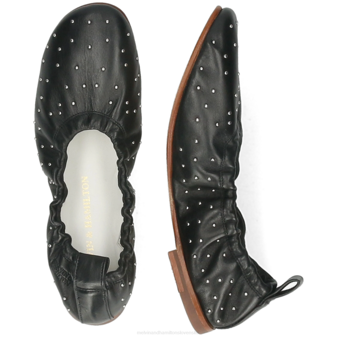 Melvin & Hamilton ženy dúhovka 7 B0T21953 baletné lodičky čierna