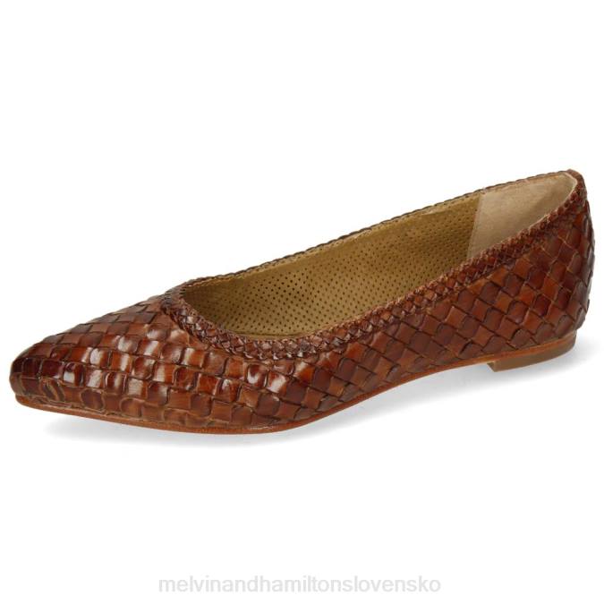 Melvin & Hamilton ženy lydia 3 B0T21966 baletné lodičky hnedá