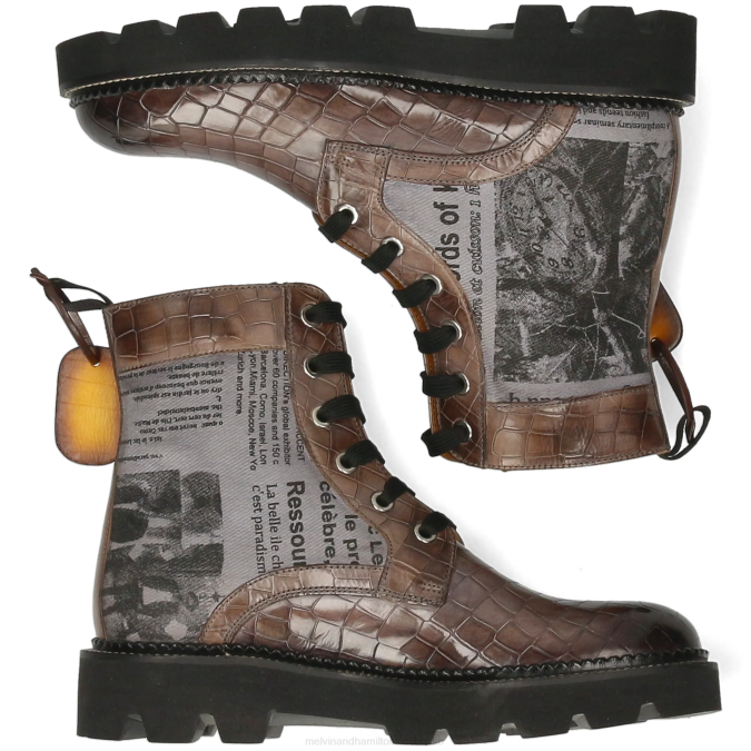 Melvin & Hamilton ženy Mária 7 B0T21196 čižmy sivá