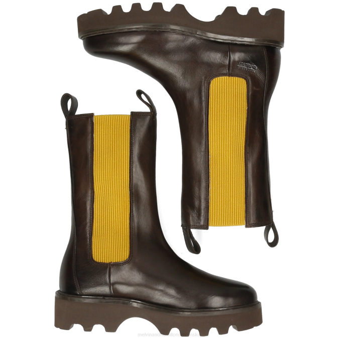 Melvin & Hamilton ženy megan 14 B0T21246 čižmy hnedá