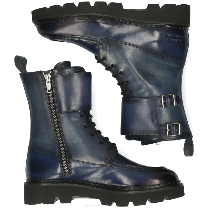 Melvin & Hamilton ženy nefrit 37 B0T21147 čižmy Modrá