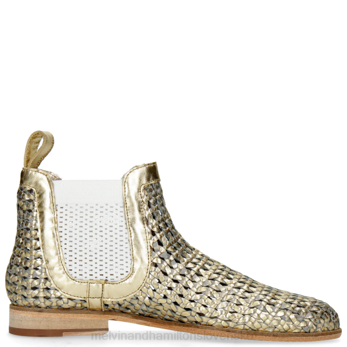 Melvin & Hamilton ženy Susan 10 B0T21142 členkové čižmy zlato