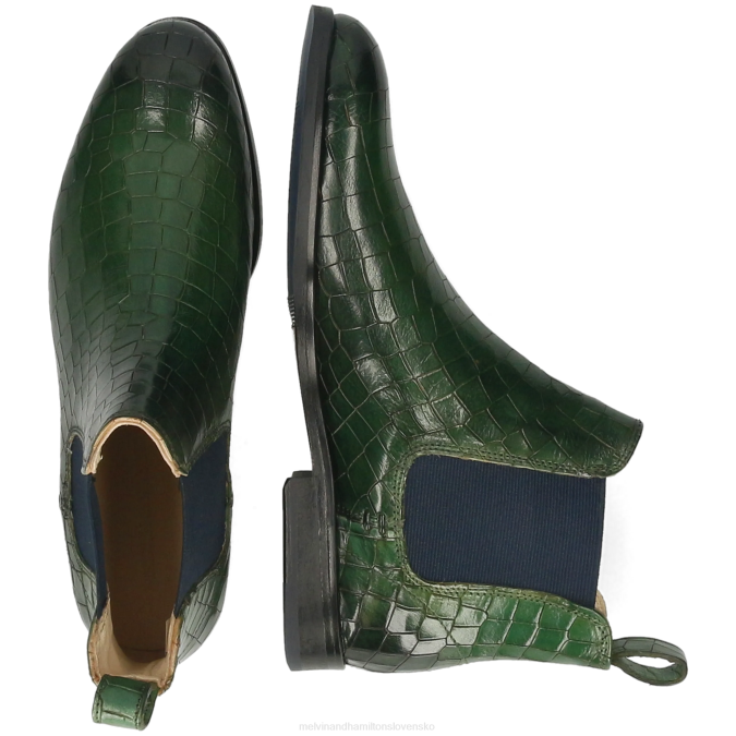 Melvin & Hamilton ženy Susan 10 B0T2788 členkové čižmy zelená