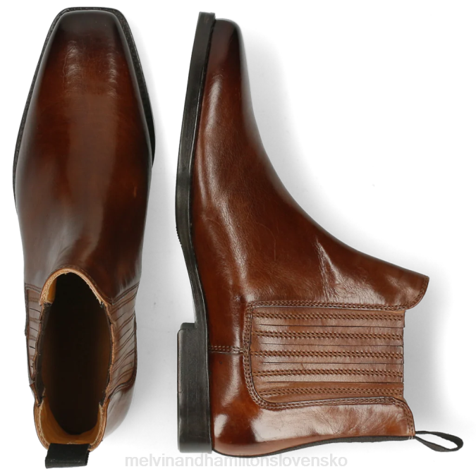 Melvin & Hamilton ženy bella 1 B0T21014 členkové čižmy hnedá