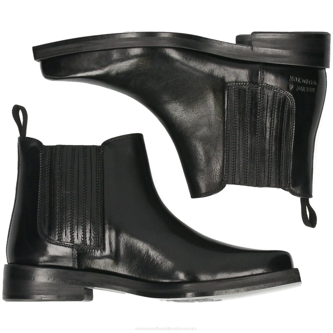 Melvin & Hamilton ženy bella 1 B0T2957 členkové čižmy čierna