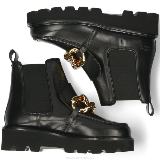 Melvin & Hamilton ženy cassy 1 B0T2866 členkové čižmy čierna