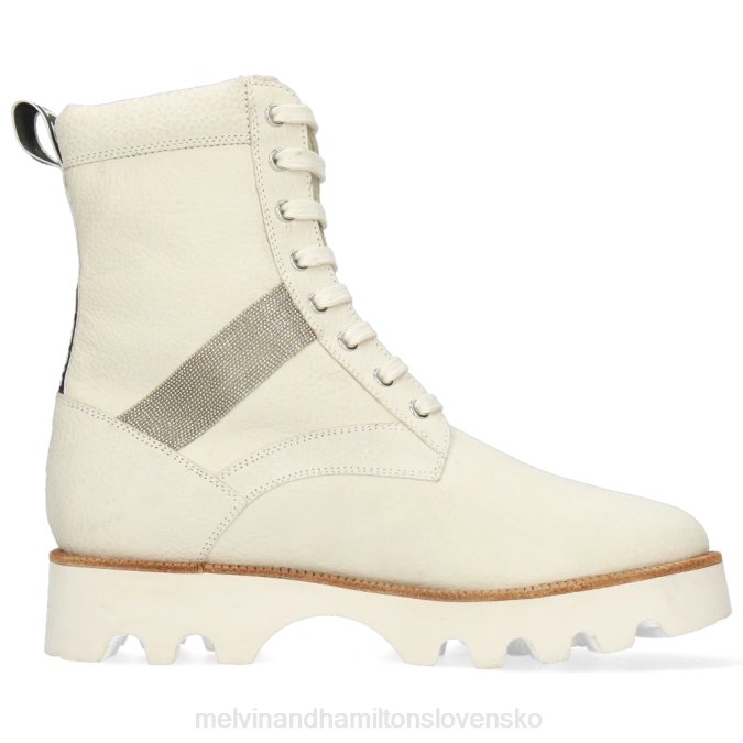 Melvin & Hamilton ženy dakota 8 B0T21053 členkové čižmy biely