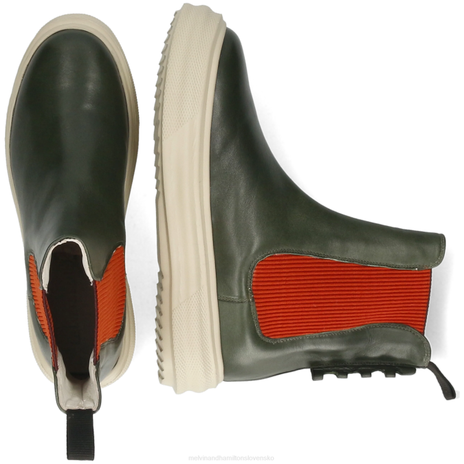 Melvin & Hamilton ženy fay 5 B0T21003 členkové čižmy zelená