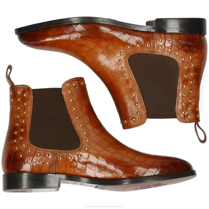 Melvin & Hamilton ženy katrin 3 B0T2968 členkové čižmy svetlo hnedá