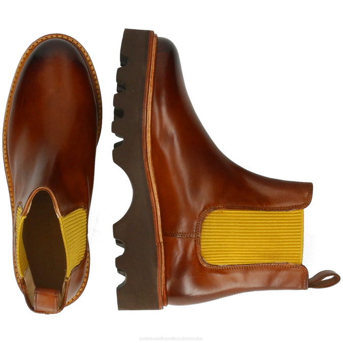 Melvin & Hamilton ženy megan 3 B0T2844 členkové čižmy hnedá