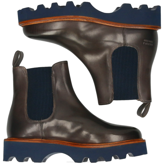 Melvin & Hamilton ženy megan 3 B0T2877 členkové čižmy sivá