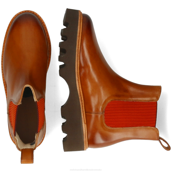 Melvin & Hamilton ženy megan 3 B0T2932 členkové čižmy hnedá