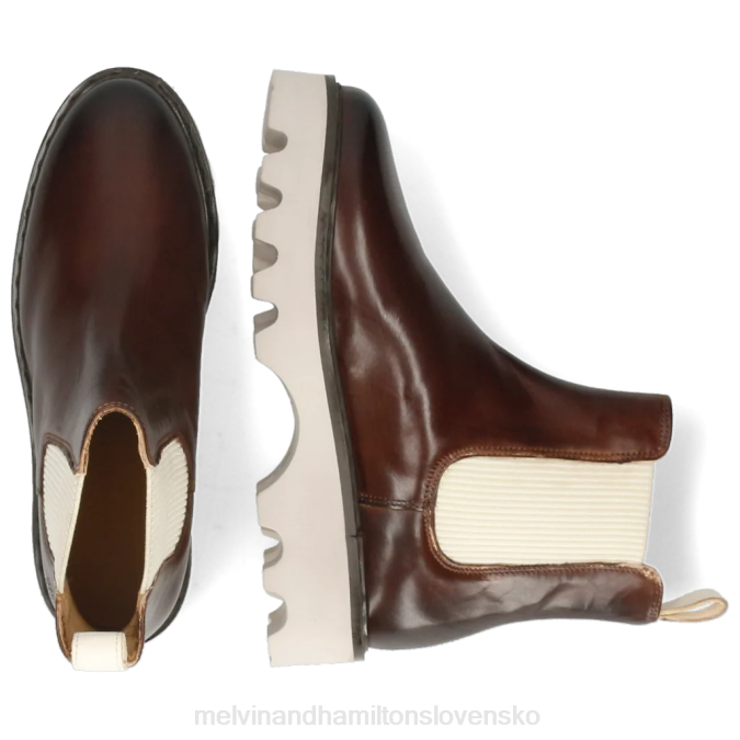 Melvin & Hamilton ženy megan 3r B0T21065 členkové čižmy hnedá