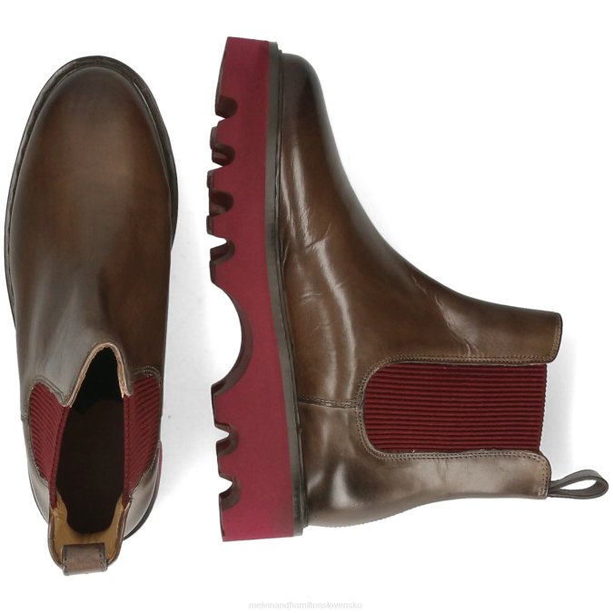 Melvin & Hamilton ženy megan 3r B0T21124 členkové čižmy sivá