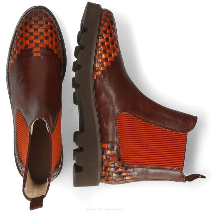 Melvin & Hamilton ženy molly 10 B0T2889 členkové čižmy hnedá