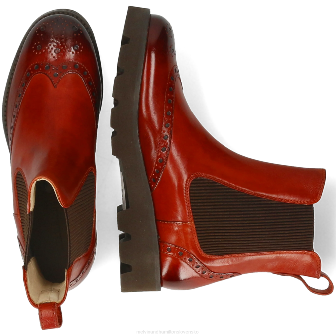 Melvin & Hamilton ženy nefrit 8 B0T2799 členkové čižmy hnedá