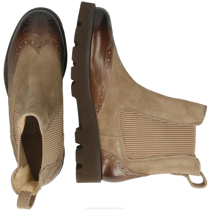 Melvin & Hamilton ženy nefrit 8 B0T2809 členkové čižmy hnedá