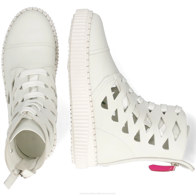 Melvin & Hamilton ženy nuri 1 B0T21000 členkové čižmy biely