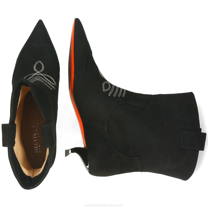 Melvin & Hamilton ženy polárna žiara 1 B0T2843 členkové čižmy čierna