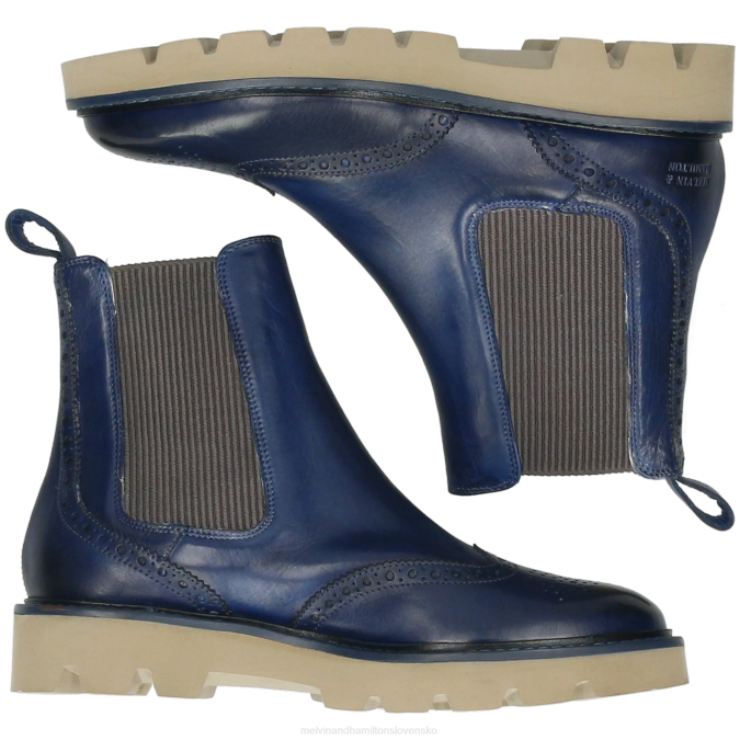 Melvin & Hamilton ženy sally 112 B0T2848 členkové čižmy Modrá