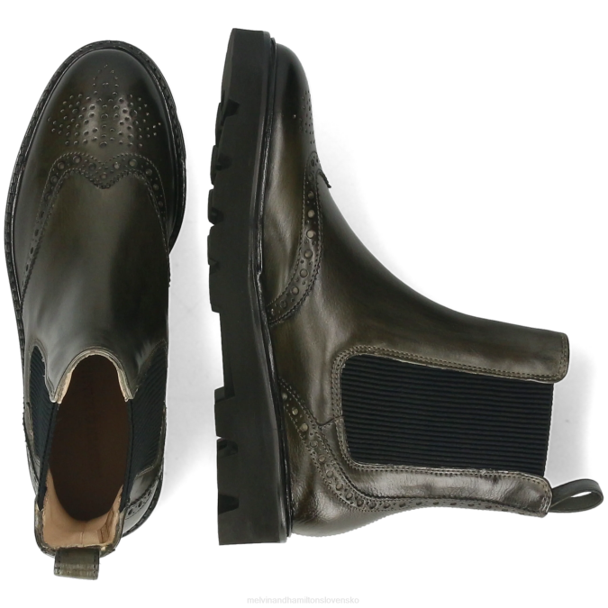 Melvin & Hamilton ženy sally 112 B0T2951 členkové čižmy kaki