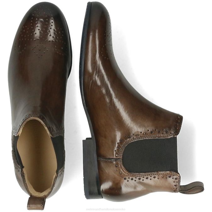 Melvin & Hamilton ženy sally 16 B0T2798 členkové čižmy sivá