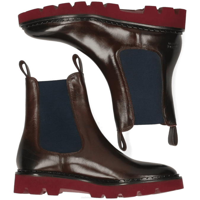 Melvin & Hamilton ženy sally 186 B0T2860 členkové čižmy hnedá