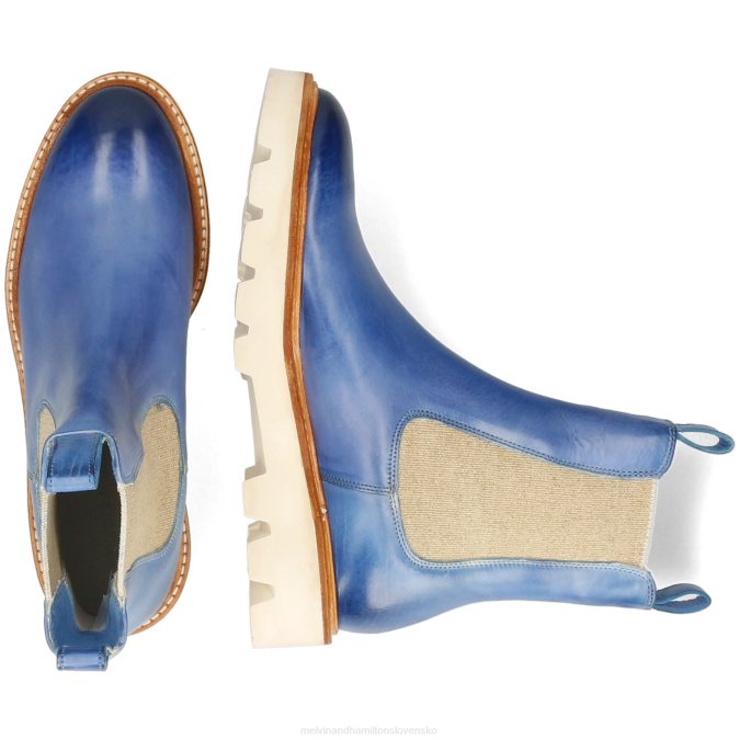 Melvin & Hamilton ženy sally 186 B0T2862 členkové čižmy Modrá