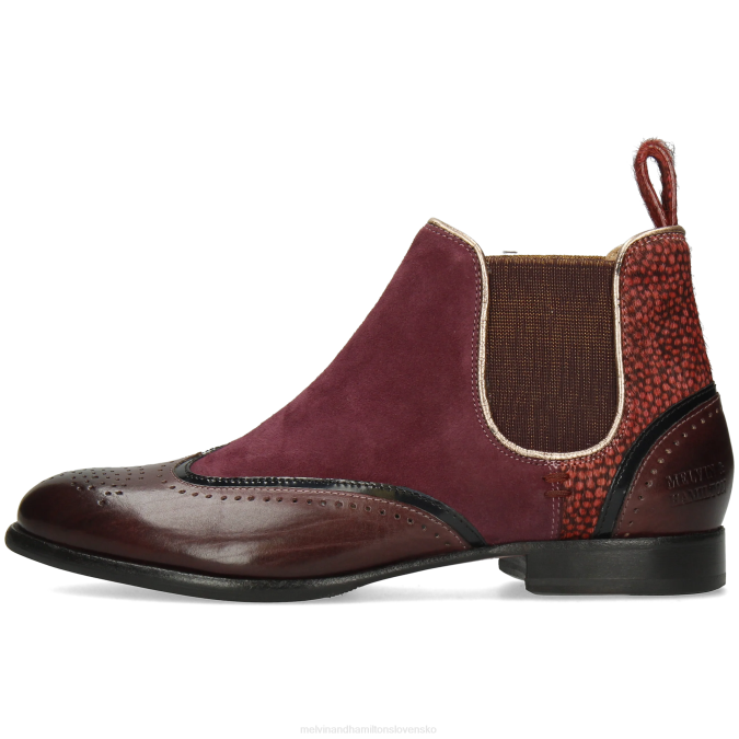 Melvin & Hamilton ženy sally 19 B0T21087 členkové čižmy Fialová