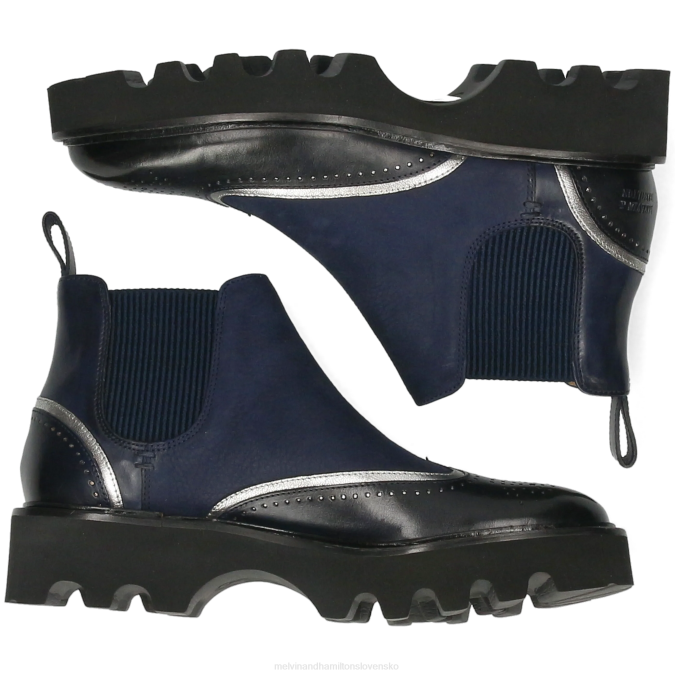 Melvin & Hamilton ženy sally 19 B0T2886 členkové čižmy Modrá