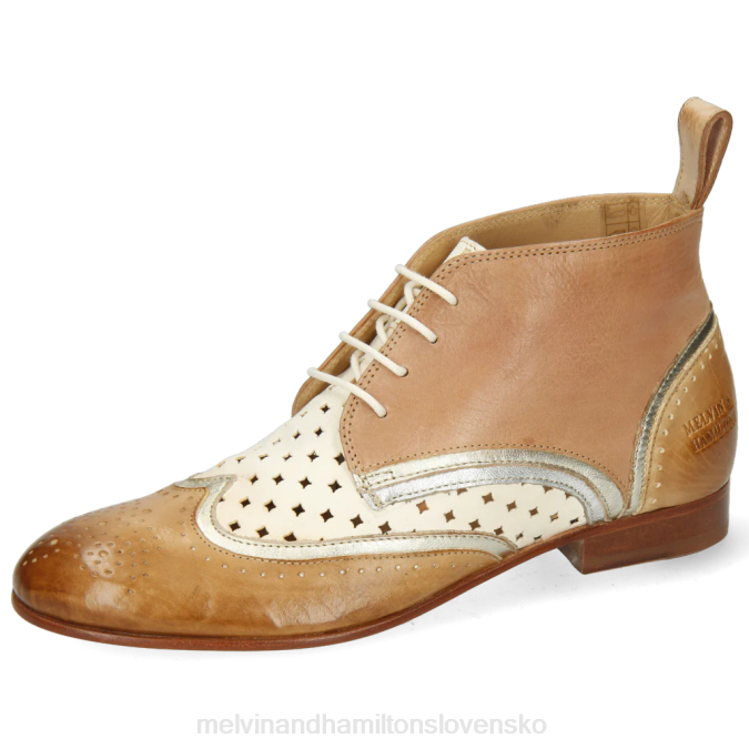 Melvin & Hamilton ženy sally 30 B0T21134 členkové čižmy svetlo hnedá