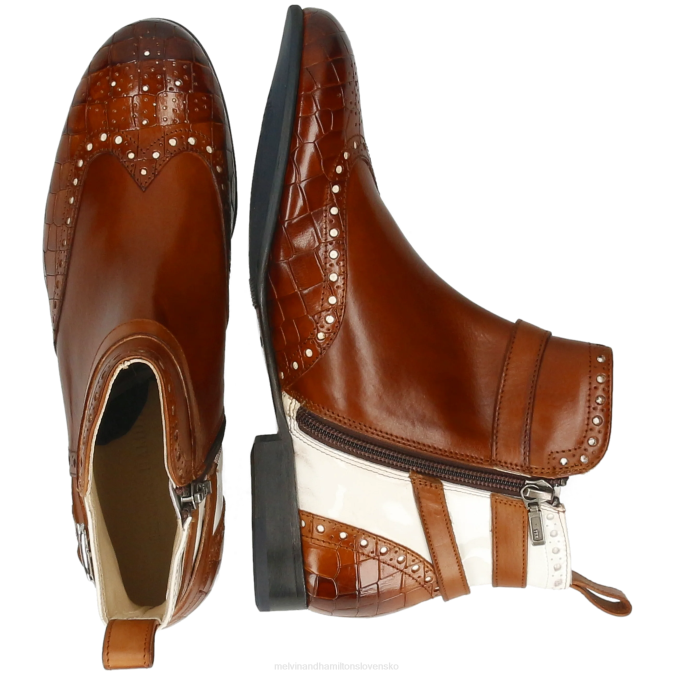 Melvin & Hamilton ženy sally 60 B0T2819 členkové čižmy hnedá