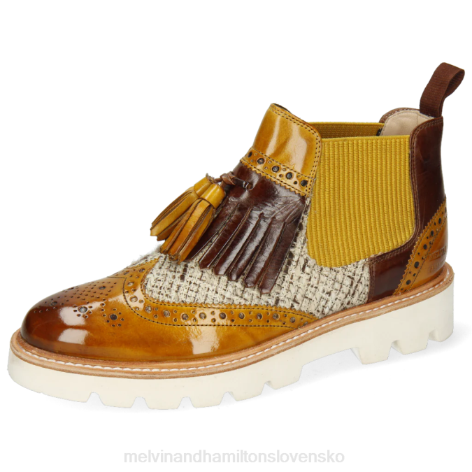 Melvin & Hamilton ženy selina 5 B0T21047 členkové čižmy svetlo hnedá