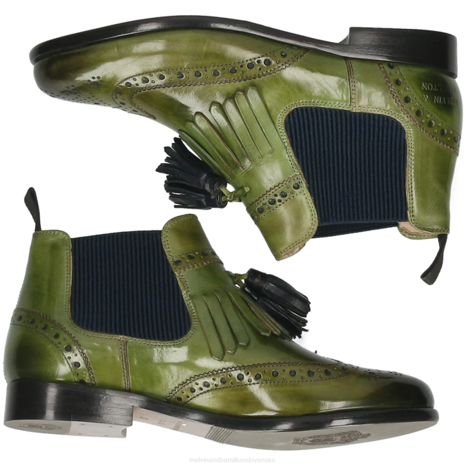 Melvin & Hamilton ženy selina 5 B0T2981 členkové čižmy zelená