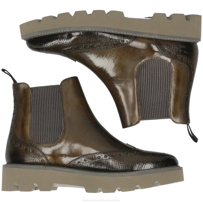 Melvin & Hamilton ženy selina 65 B0T2973 členkové čižmy kaki